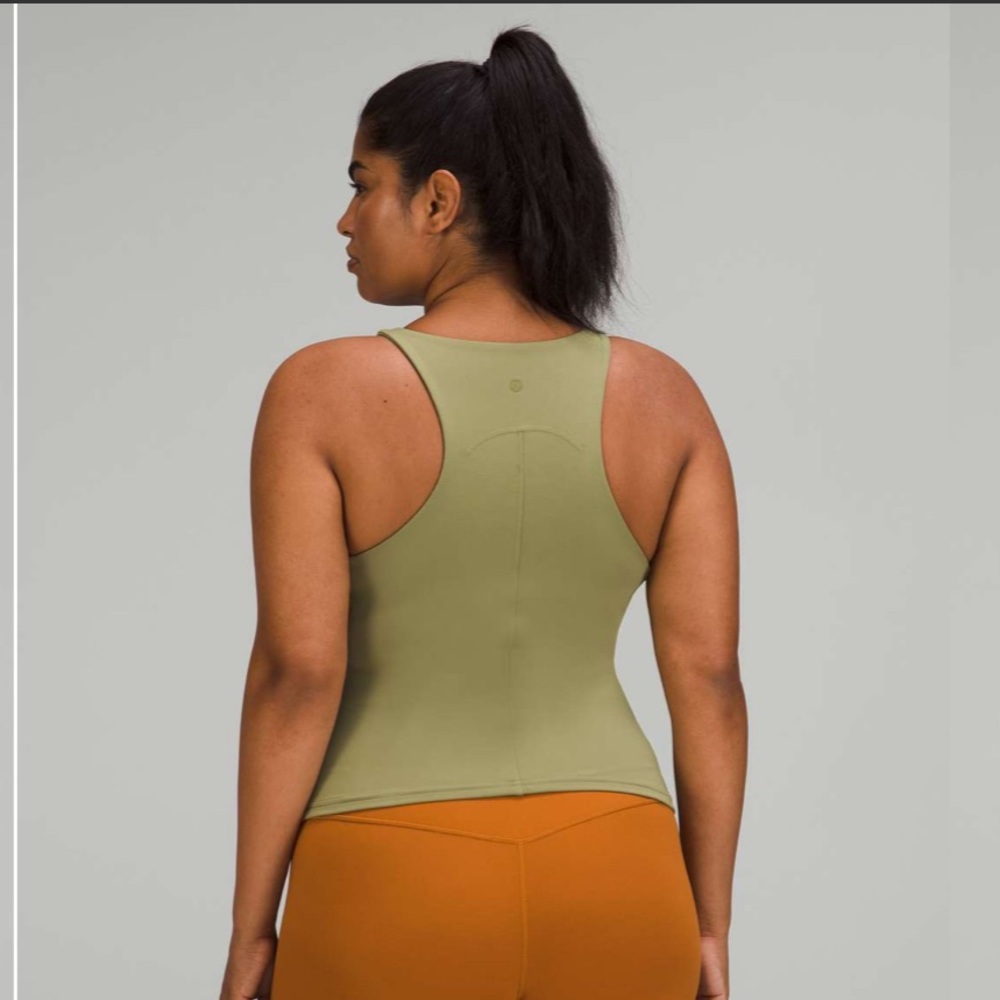 lululemon Instill Tank Top Bronze Green Size 4
